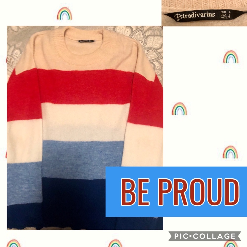 🌈BOLD RETRO CHIC in WARM STRADIVARIUS STRIPES🌈